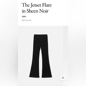The Jetset Flare in Sheen Noir